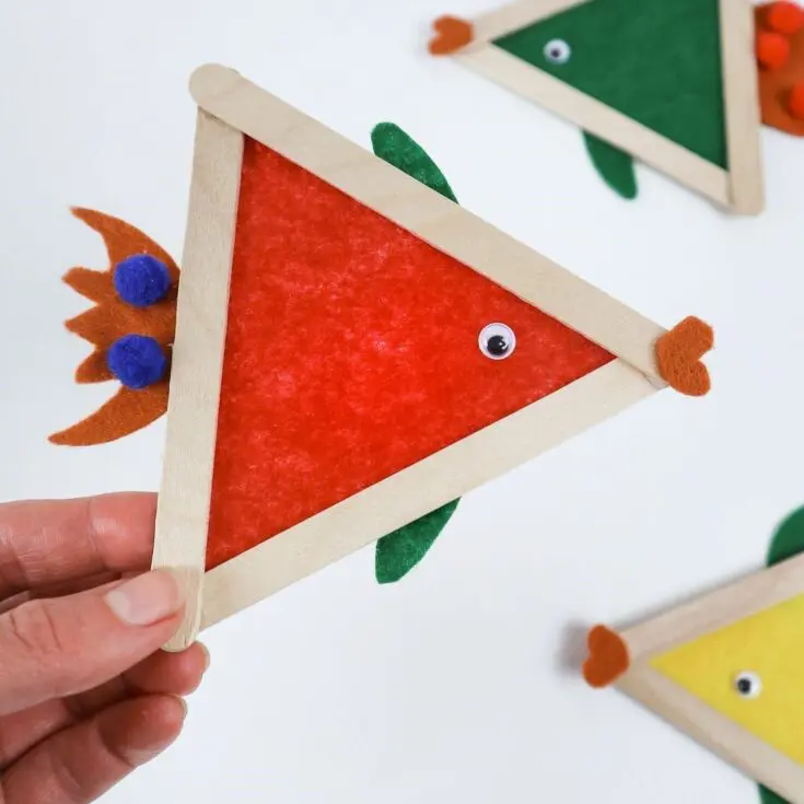fish craft with popsicle sticks