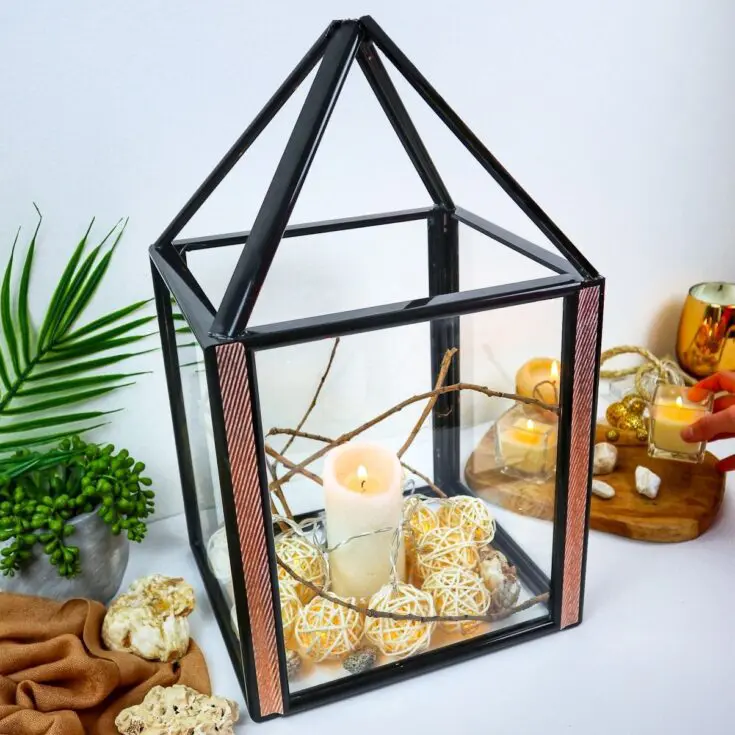 diy dollar tree lantern