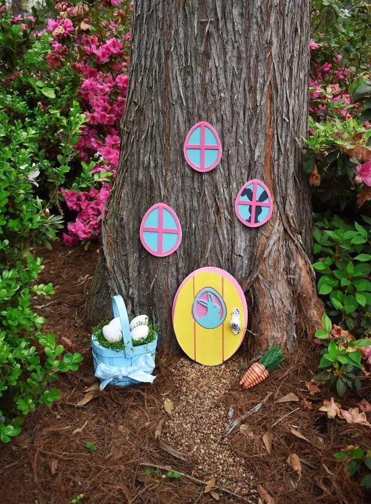 DIY Easter Bunny Garden Hideaway