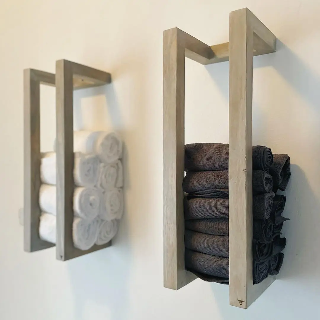 Farmhouse-Inspired Towel Racks