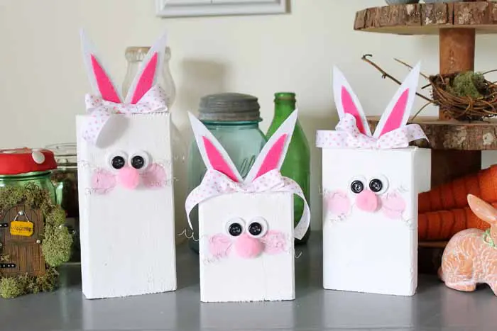 Easter Bunnies from Scrap Wood