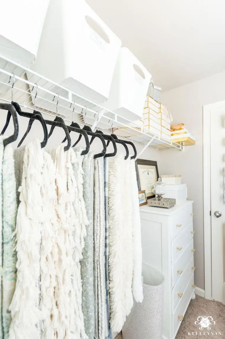 Velvet Hanger Throw Closet