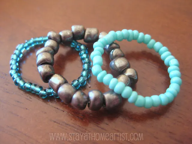 Stretchy Stackable Bead Rings