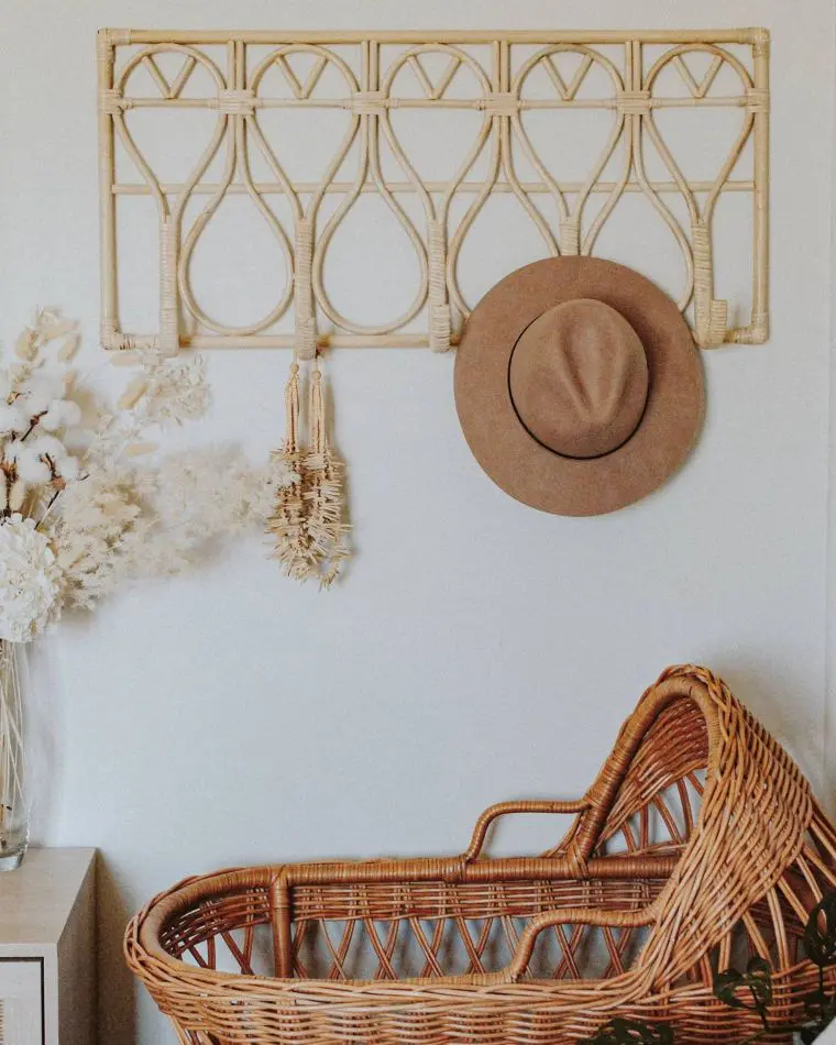 Rattan Hat Rack