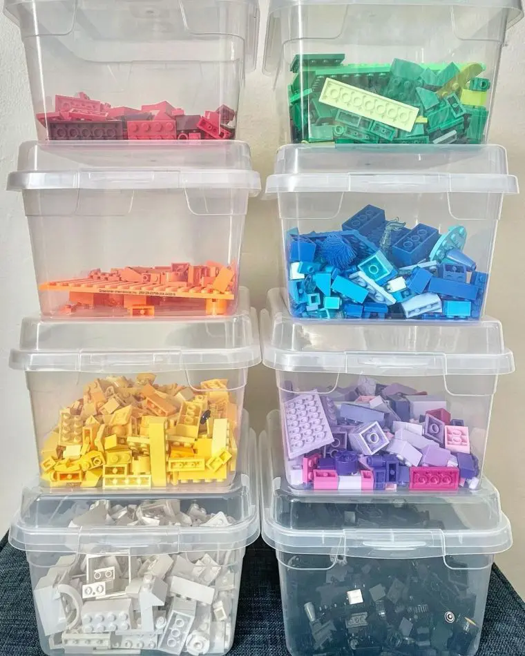 Lego clear storage container new arrivals