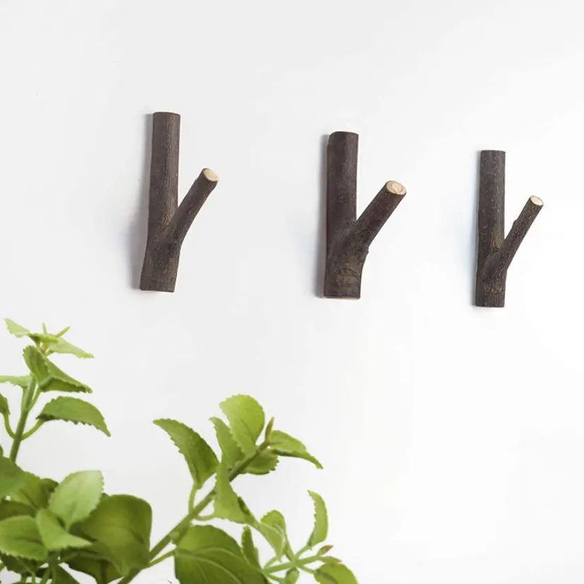 Faux Branch Hat Hooks