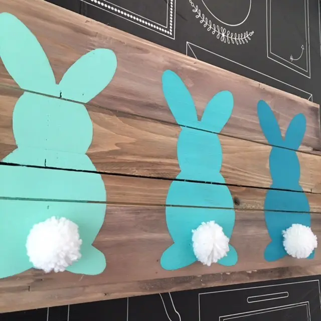 Ombre Easter Wood Board