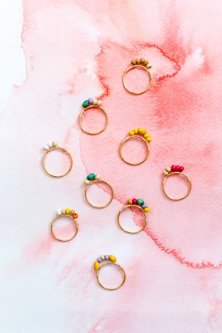 Mini Beaded Rings