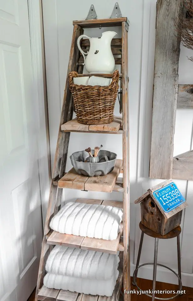 Reclaimed Wooden Ladder