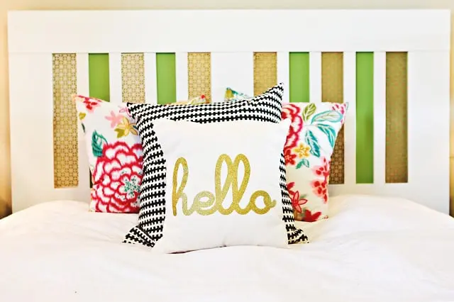 Bold Striped Headboard