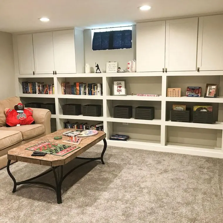 basement built-ins