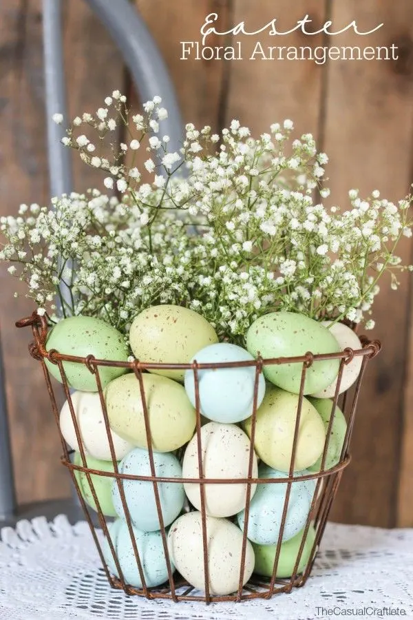 Rusted Basket Floral Arrangement