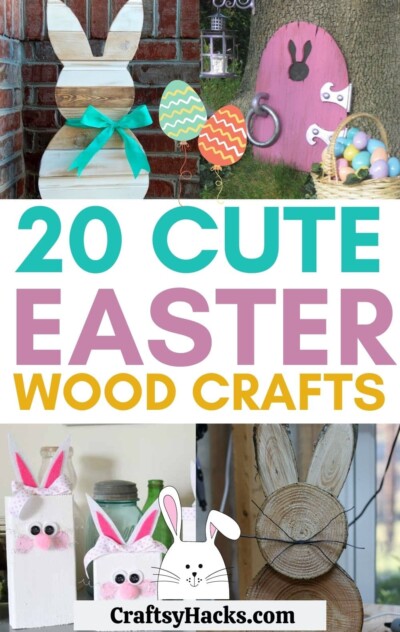 20 Extra Cute Easter Wood Crafts - Craftsy Hacks