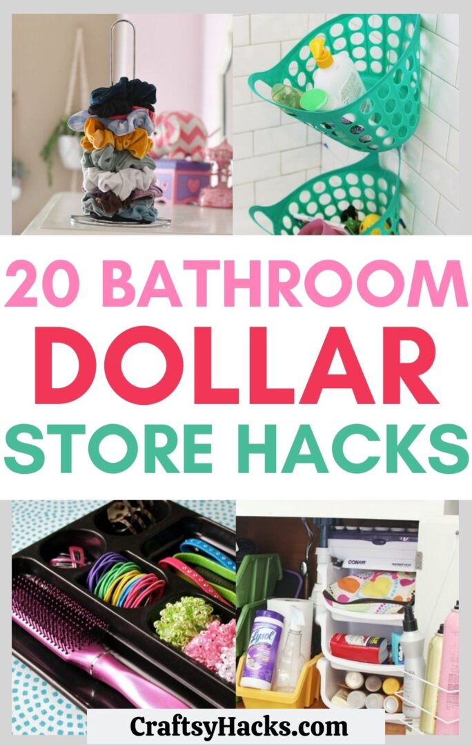 20 Genius Dollar Store Bathroom Hacks Craftsy Hacks