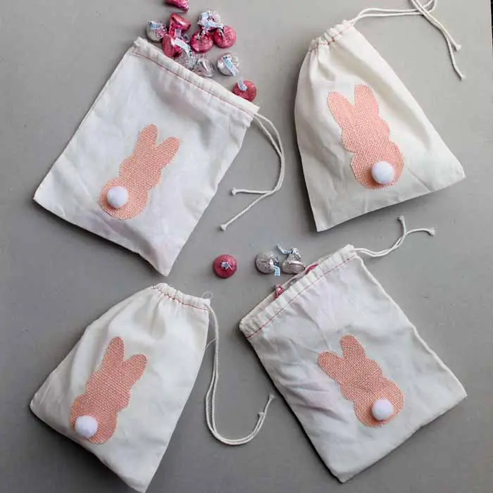 Burlap Bunny Treat Bags