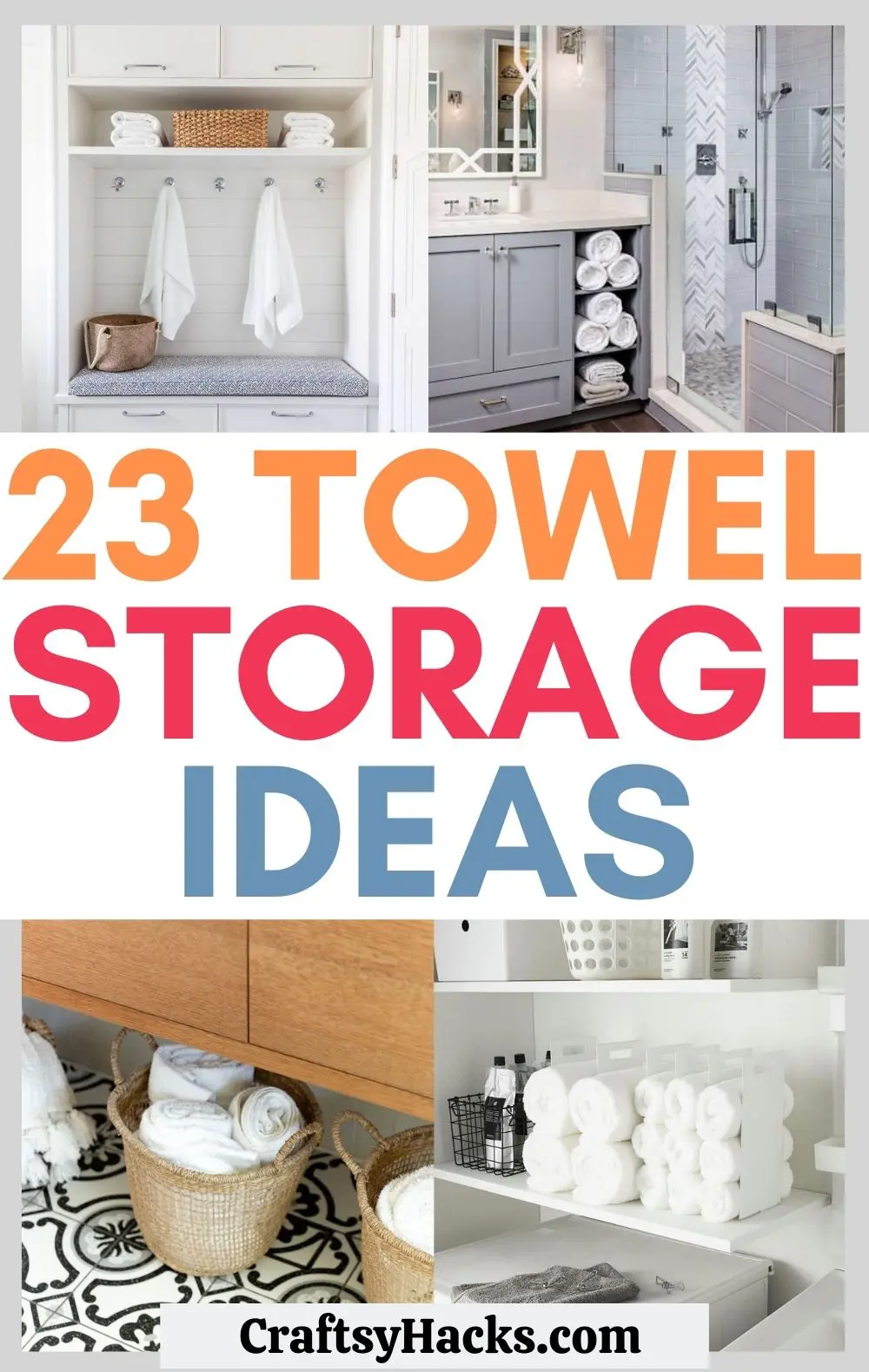 23 Inventive Towel Storage Ideas You, Bathroom Shelves Ideas For Towels
