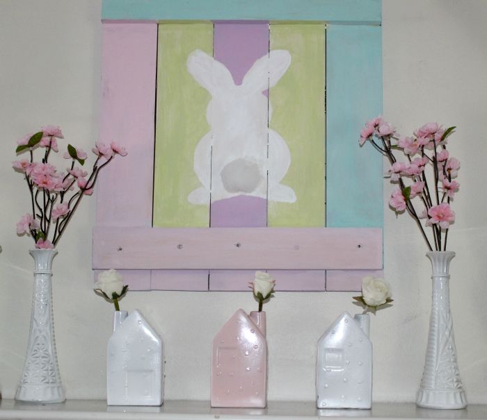 Pallet Wood Spring Bunny Sign