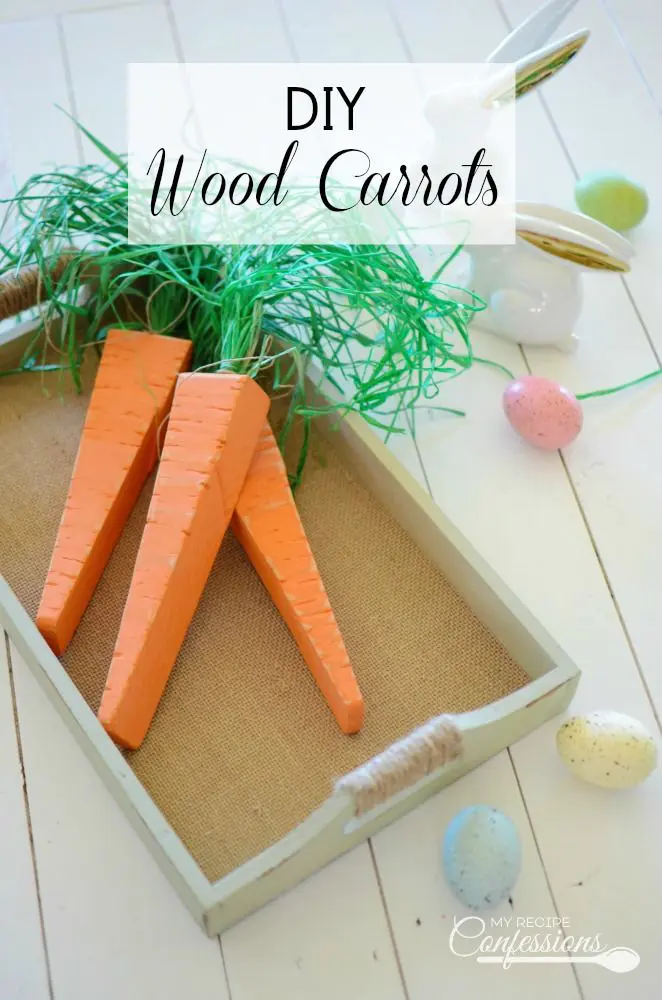 DIY Wood Carrots