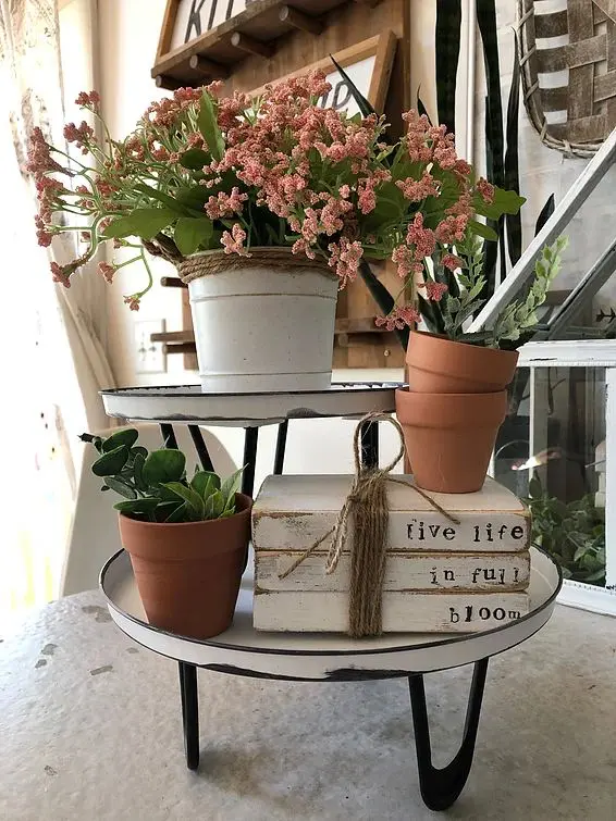 Farmhouse-Style Stacked Trays