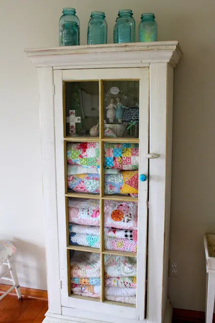 Shabby Chic Quilt Cabinet