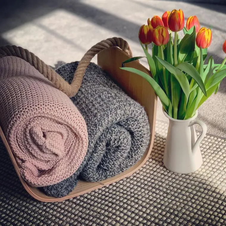 Scandinavian-Inspired Blanket Basket