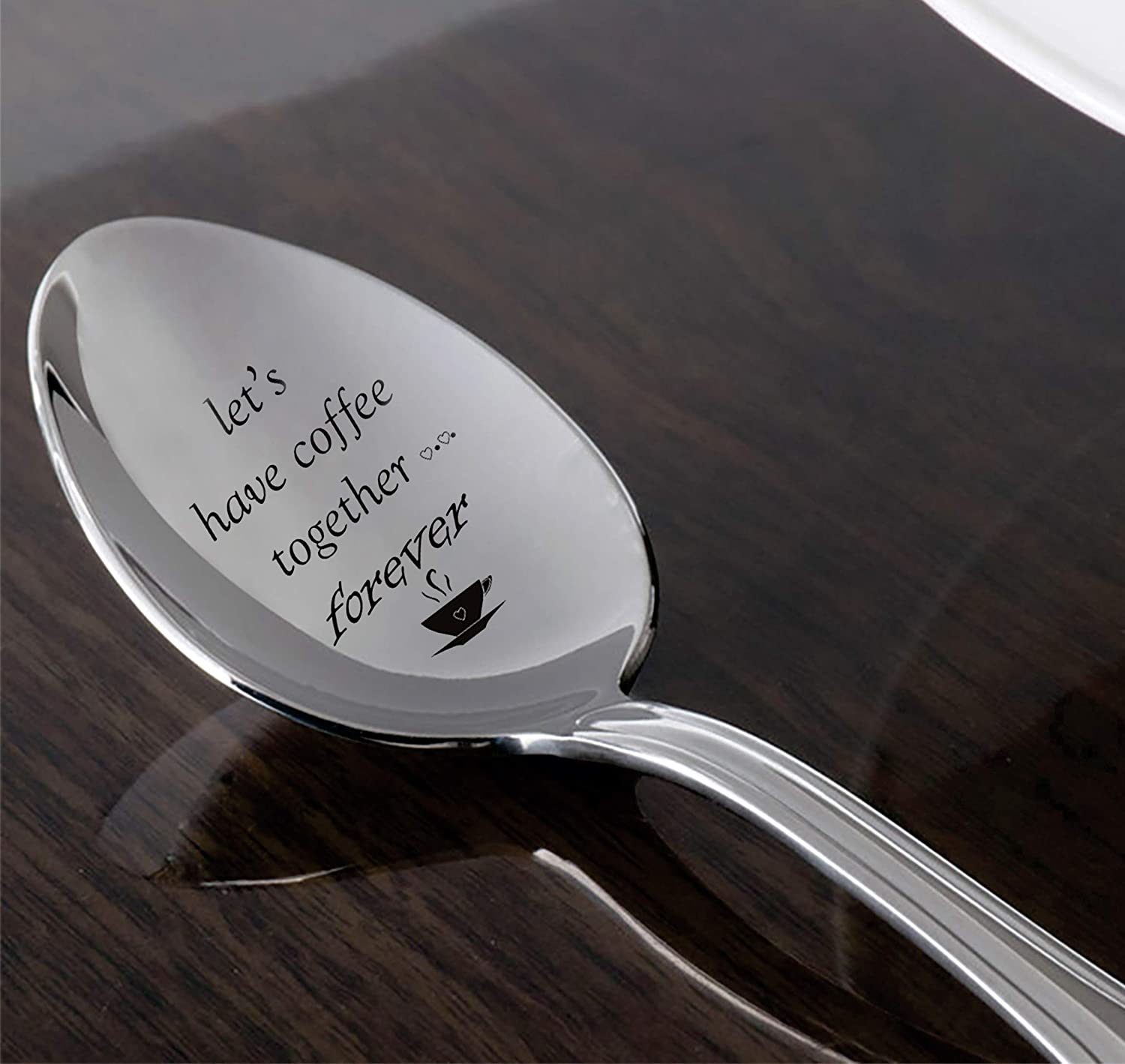 engraved coffee spoon