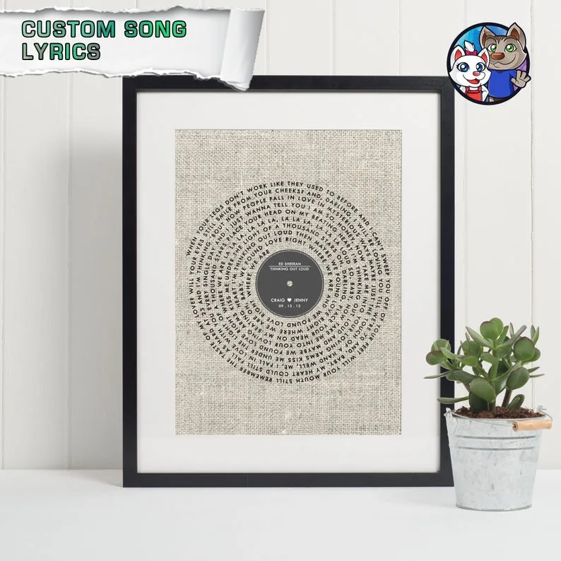 record song print