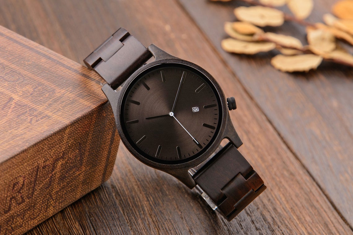 custom wood watch