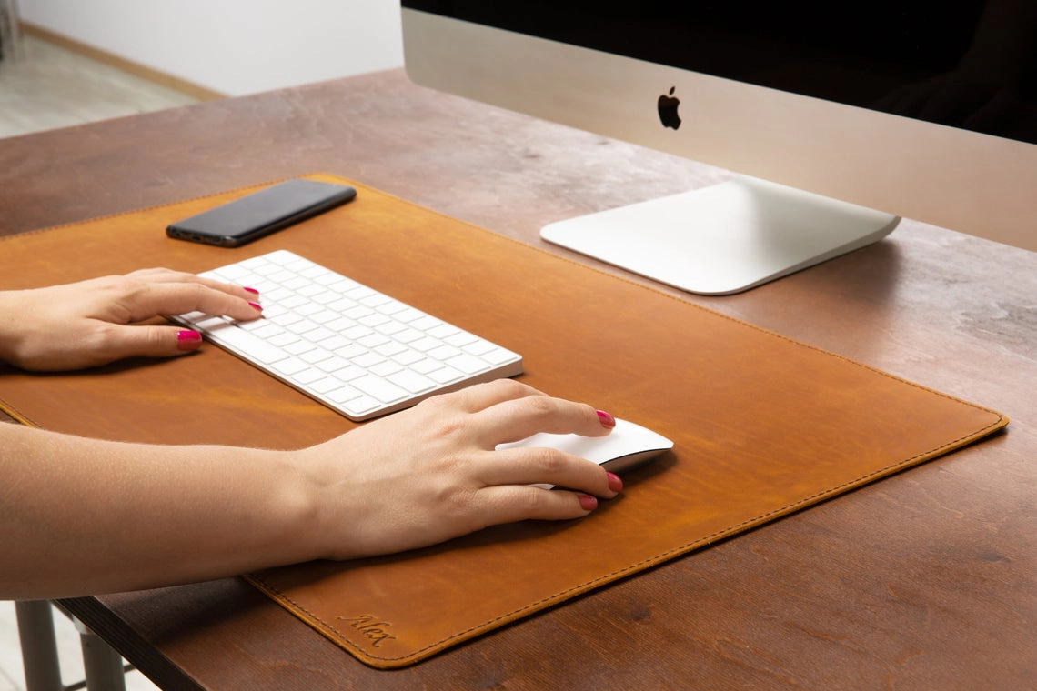 leather desk mat