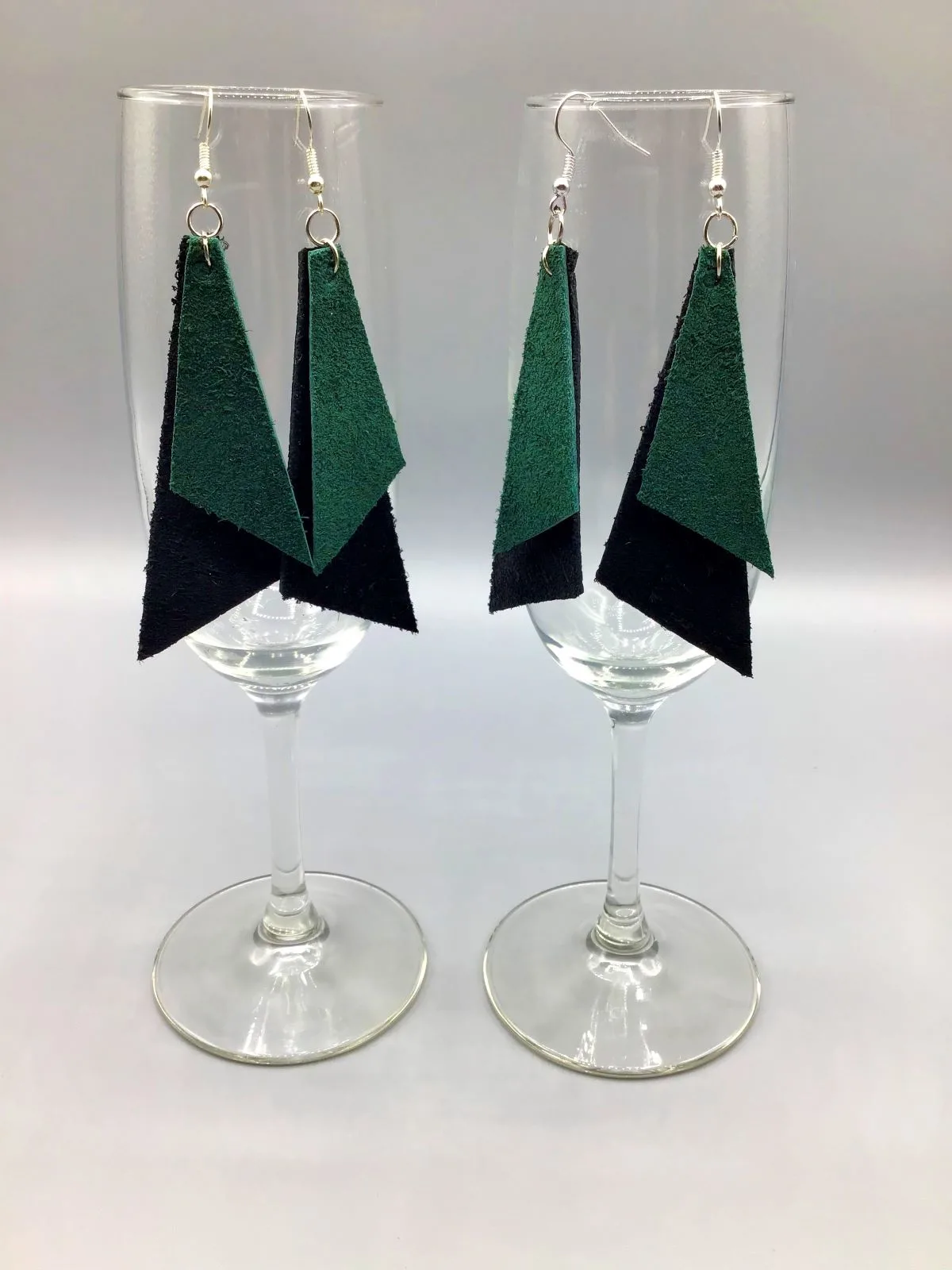 Two-Layer Leather Earrings