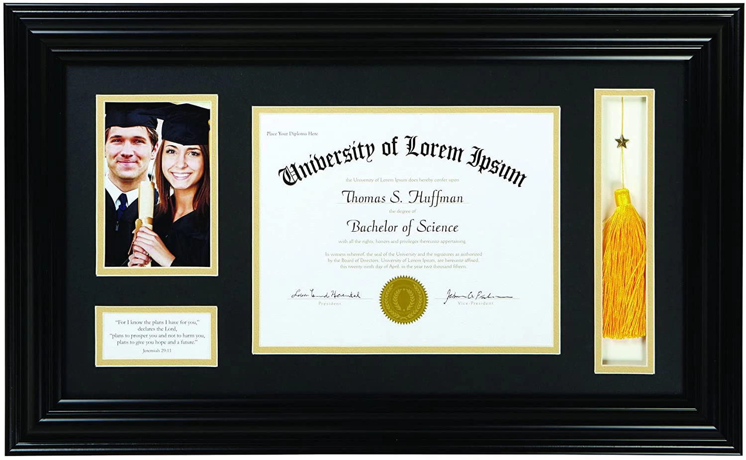 diploma and tassel picture frame