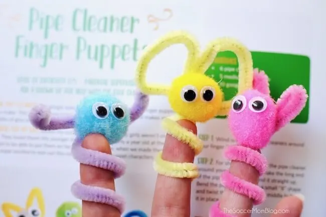 Pipe Cleaner Finger Puppets