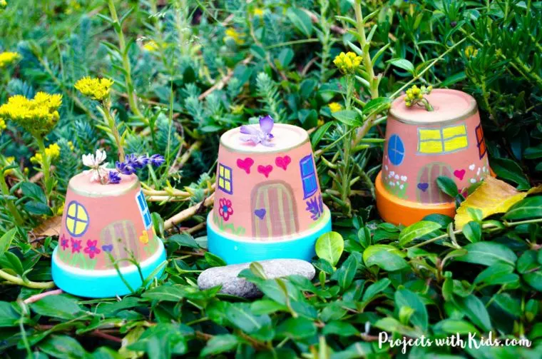 Outdoor Painted Fairy Houses