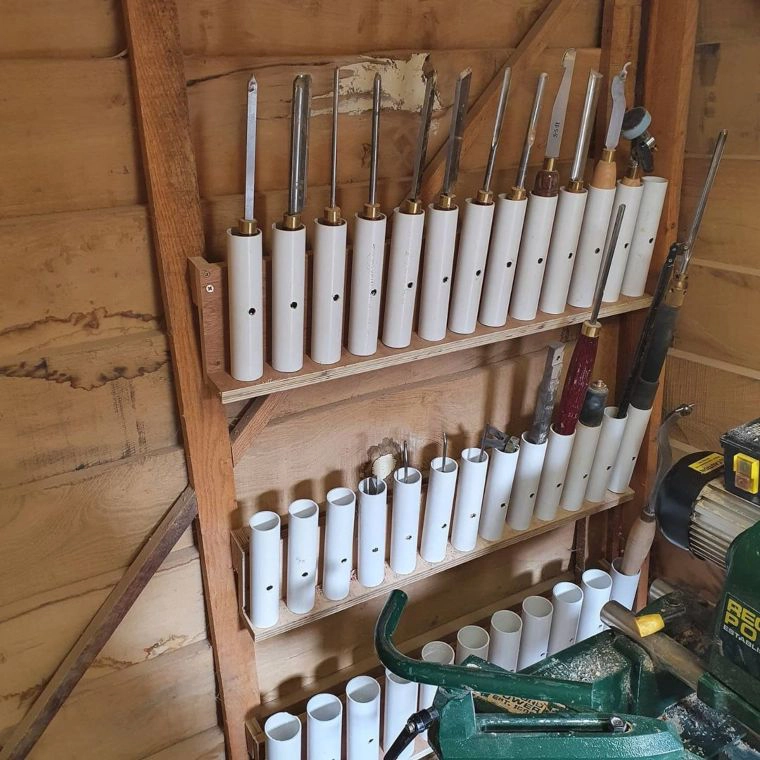 PVC Pipes Shelf