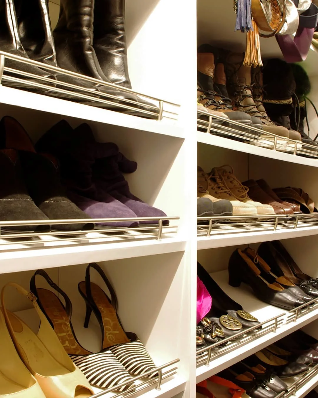 Tilted Shoe Storage