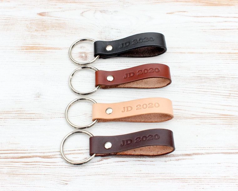 leather keychain