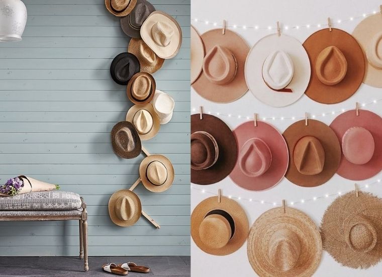 Self Adhesive Hat Hooks For Wall 12 Pieces Solid Cowboy Hat, 45% OFF