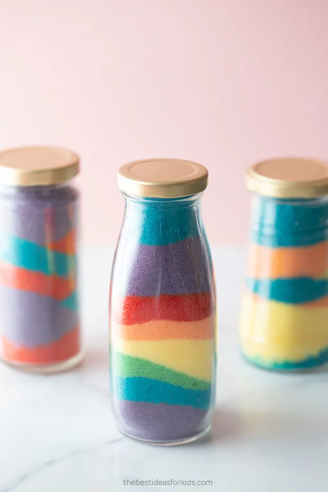 Colored Salt Jars
