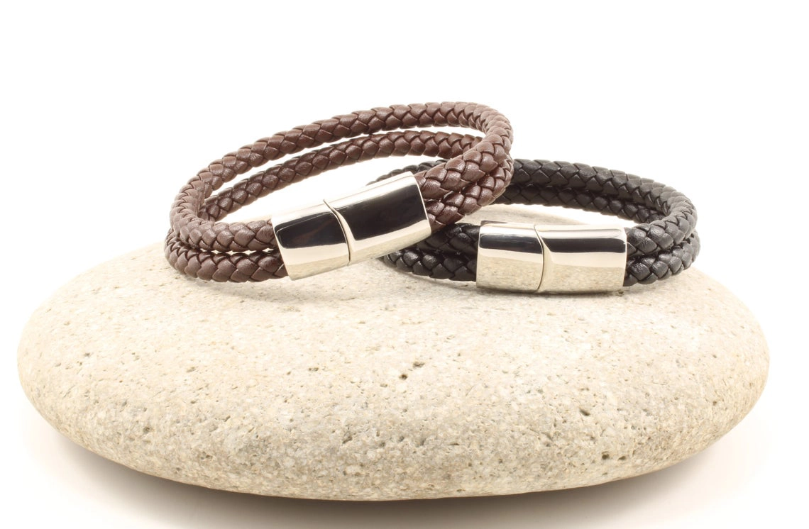 mens leather bracelet