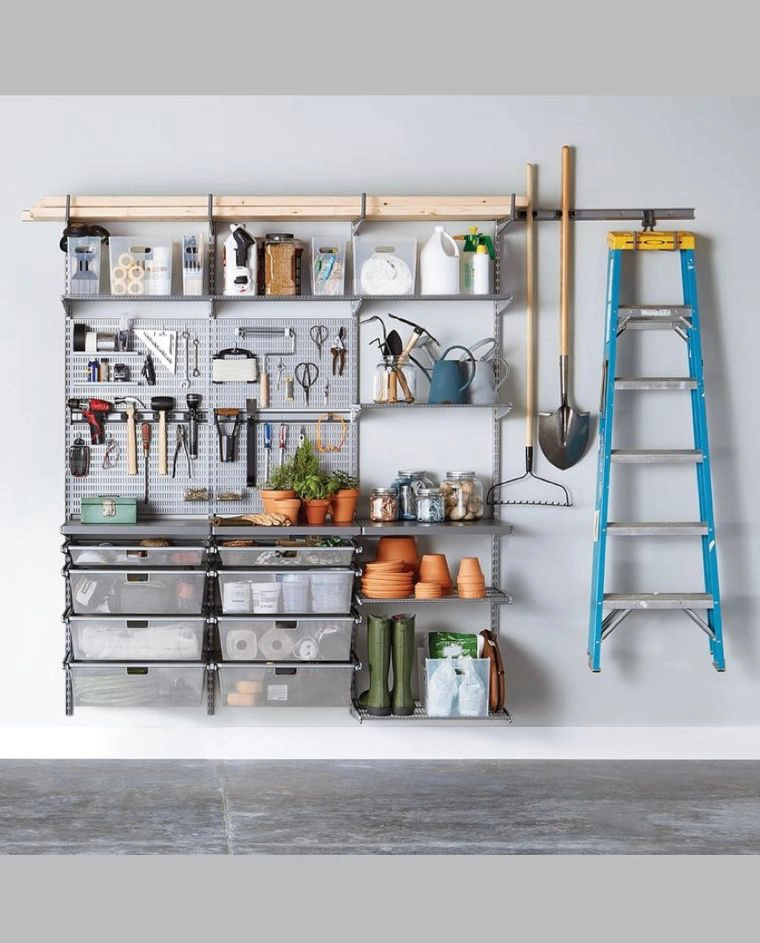 Floating Metal Shelves