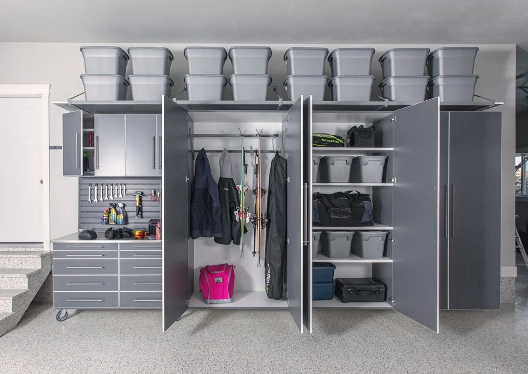 garage closet cabinets