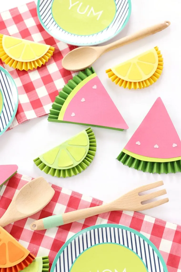 Summer Fruity Paper Medallions