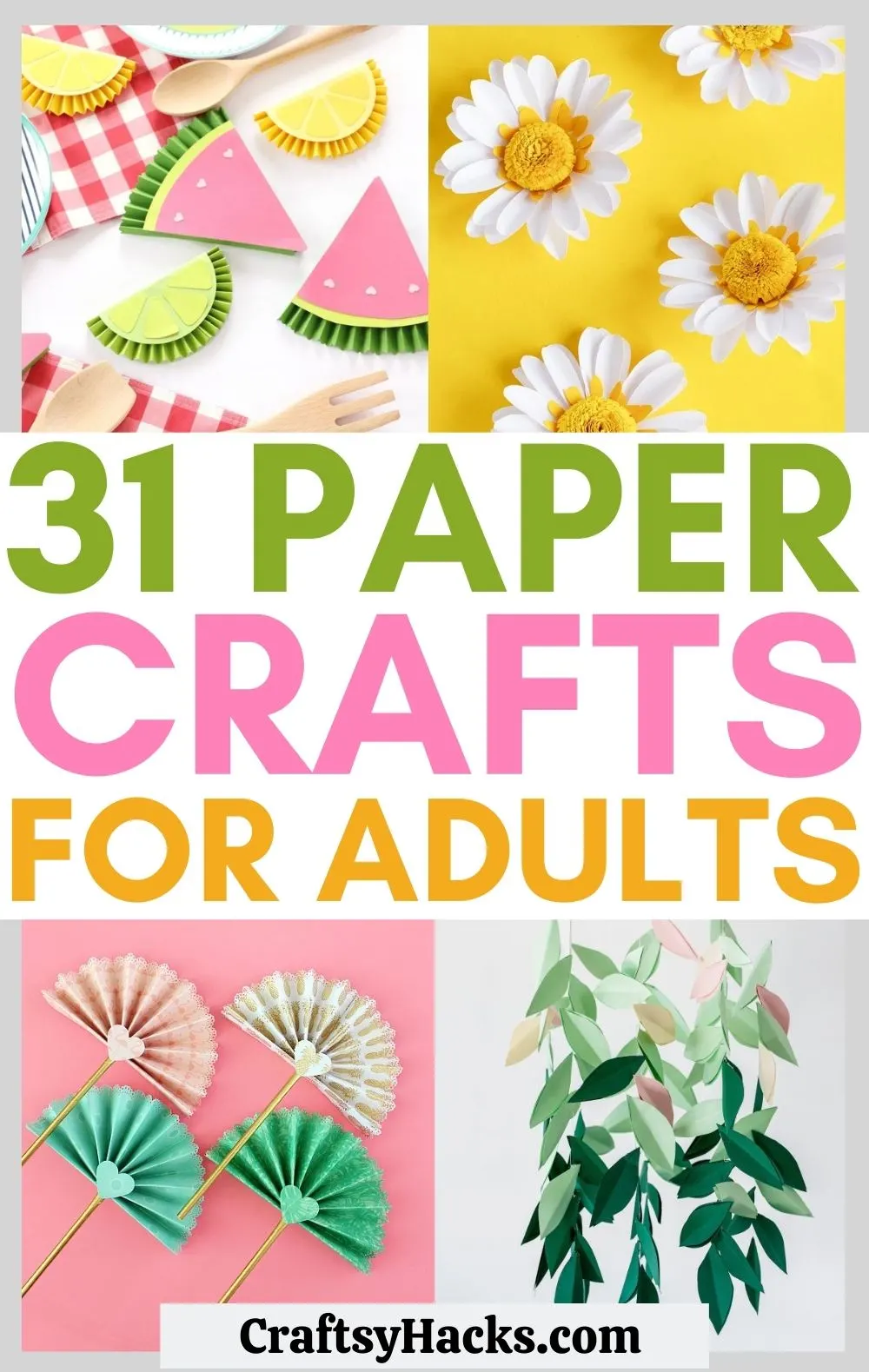 31 Paper Crafts for Adults to Get Creative With  Easy paper crafts diy,  Easy paper crafts, Cardstock crafts