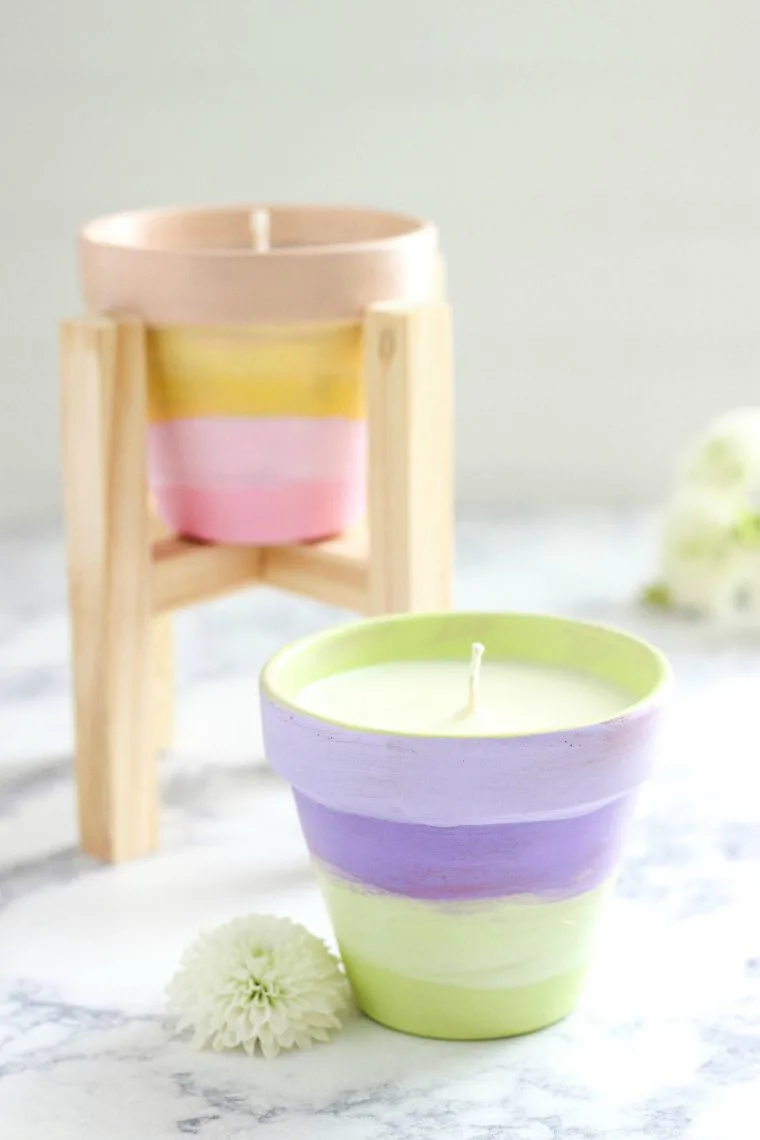 Terracotta-Potted Citronella Candles