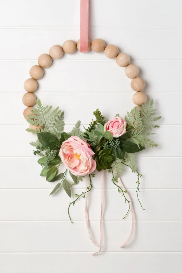 Wooden Bead Wreath