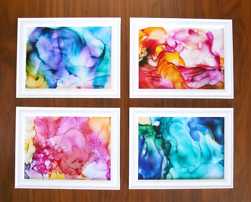 Fired Alcohol Ink Art