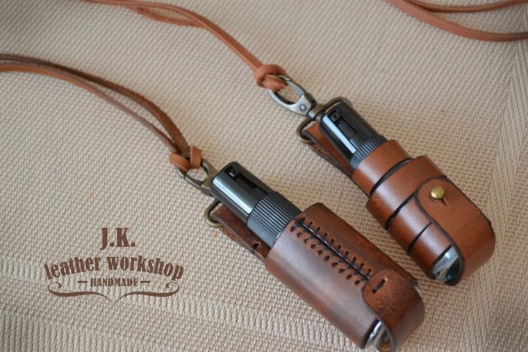 leather sanitizer holder