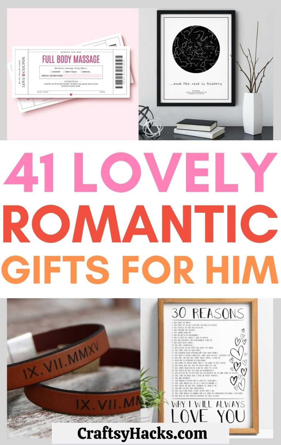 41 Romantic Ts For Him That Hell Love Craftsy Hacks