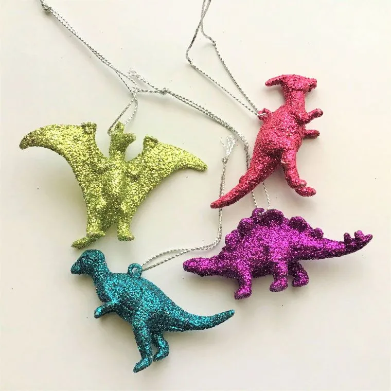 Glittery Dinosaur Earrings