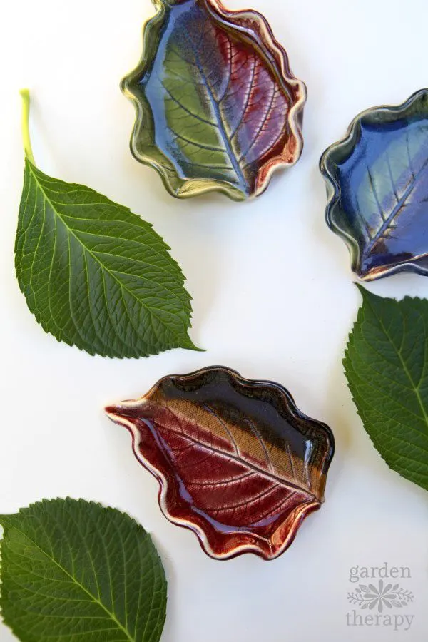 Clay Leaf Dishes